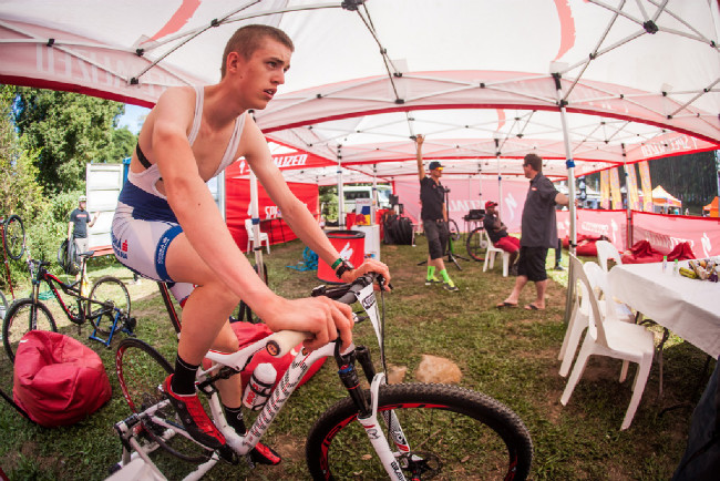 Jan Vastl před svým prvním startem v kategorii U23