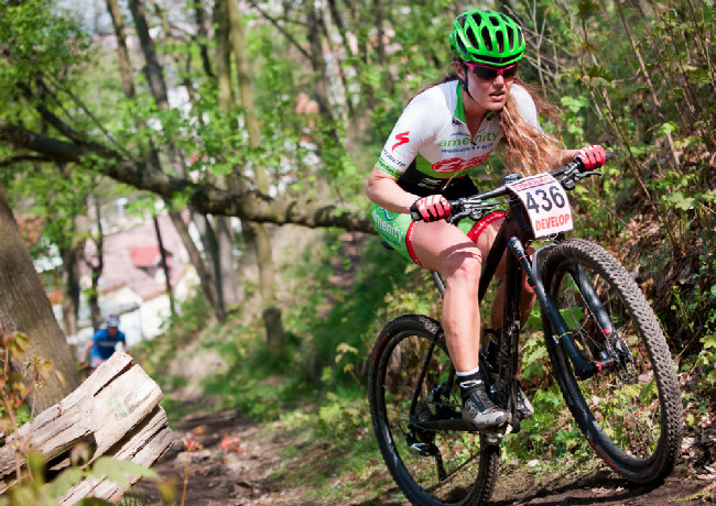 ČP MTB XCO Teplice 2014: maratónská mistryně republiky Irena Berková