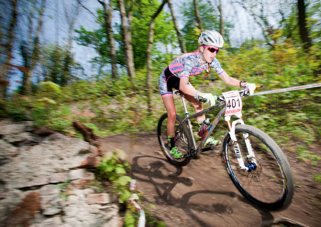 ČP MTB XCO Teplice 2014: loňská vítězka Českého poháru Karla Štěpánová