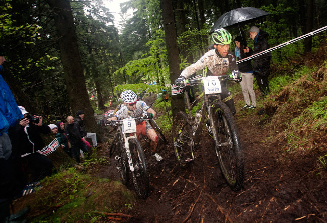 Český pohár XCO #2 - Bedřichov 2014: z výrazu Ondřeje Cinka je vše jasné....