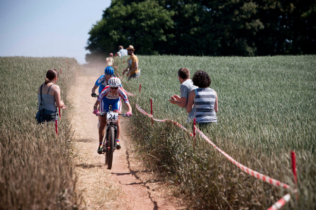 Singltrail v podání pořadatelů v St. Wendelu....