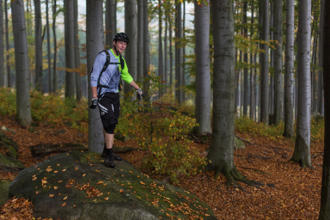 Pavel Horník ukazoval, honořil celé 4 hodiny, co jsme strávili na biku....