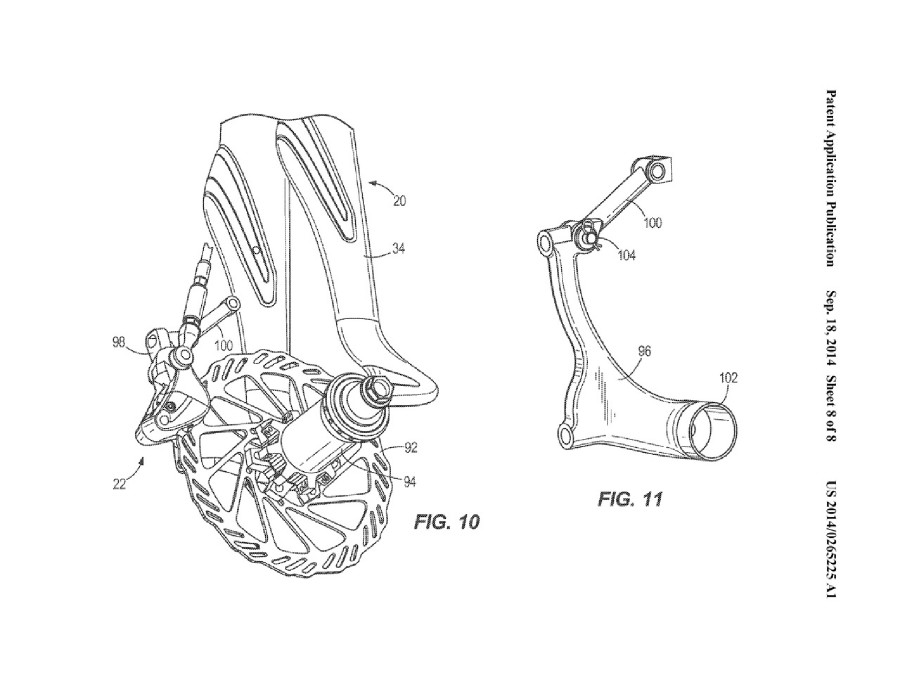Specialized patent odpružené silniční vidlice