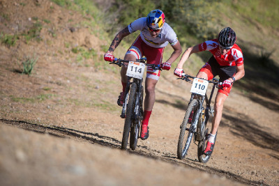 Dva nejlepší junioři závodu: Simon Andreassen a Matěj Průdek