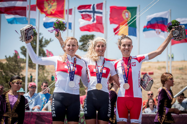 Kathrin Stirnemann, Jolanda Neff a Maja Wloszczowska
