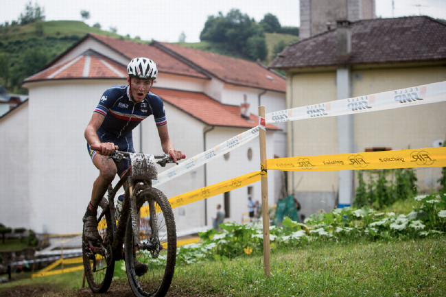 Mistrovství Evropy XCO 2015 - sobota - stříbrný Francouz Philipp Antoine
