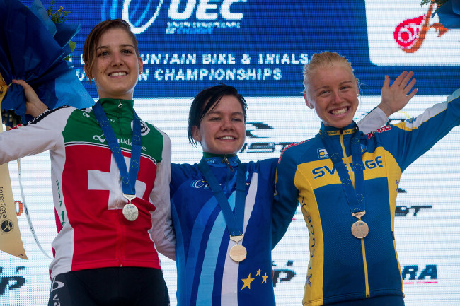 Mistrovství Evropy XCO 2015 - sobota - nejlepší juniorky