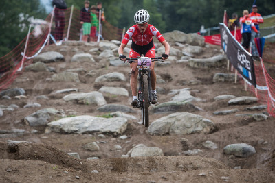 Bára Průdková byla jedinou závodnicí v U23, která si na skok troufla