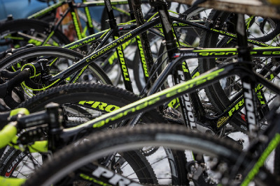 MČR cyklokros 2016: depo v ČEZ Cykloteamu Tábor