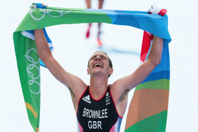 Alistair Brownlee slaví olympijské zlato