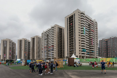 vstup do olympijské vesnice