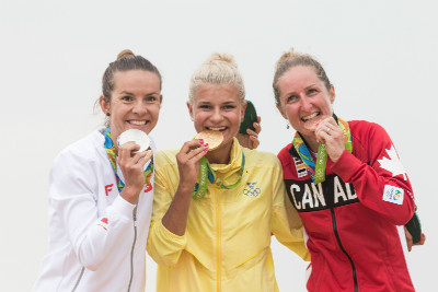 1. Jenny Rissveds, 2. Maja Wloszczowska, 3. Catherine Pendrel