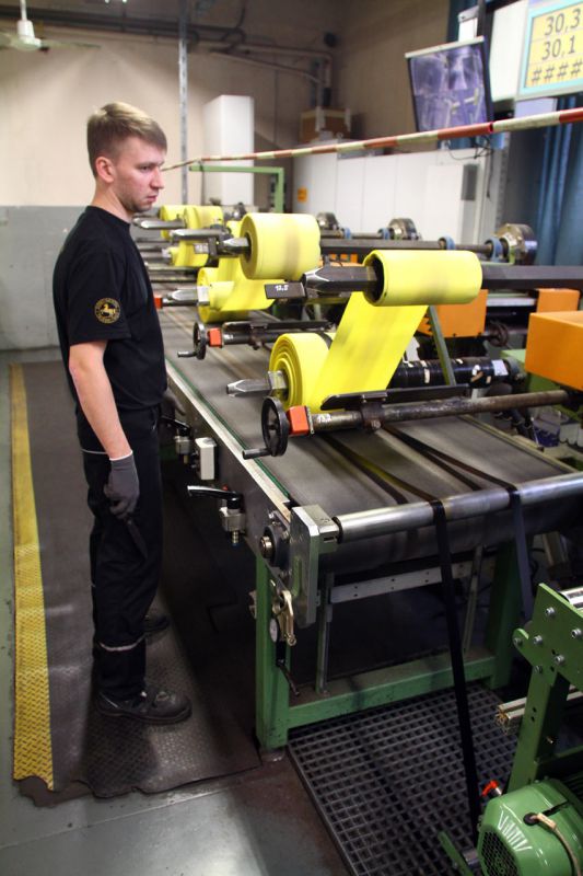 vše se opět smotá a putuje na finální kompletaci pláště