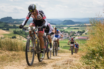 Alban Lakata v jednom z rozhodujících výjezdů