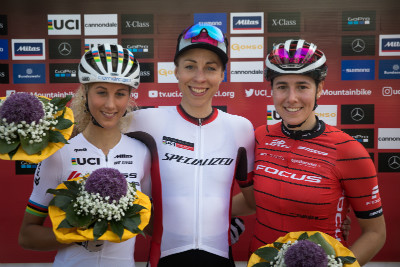 1.Annika Langvad, 2.Jolanda Neff, 3.Linda Indergand