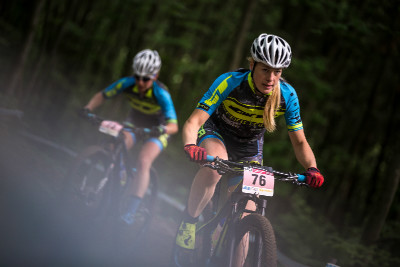 Lucie Veselá a Hana Ježková na ranním tréninku