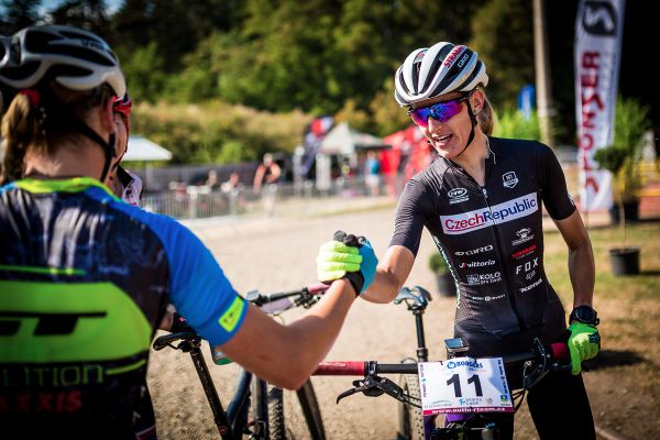 Horská kola Stupno 2018 - gratulace vítězce Karle