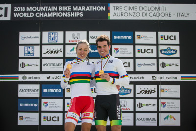 mistři světa Annika Langvad a Henrique Avancini