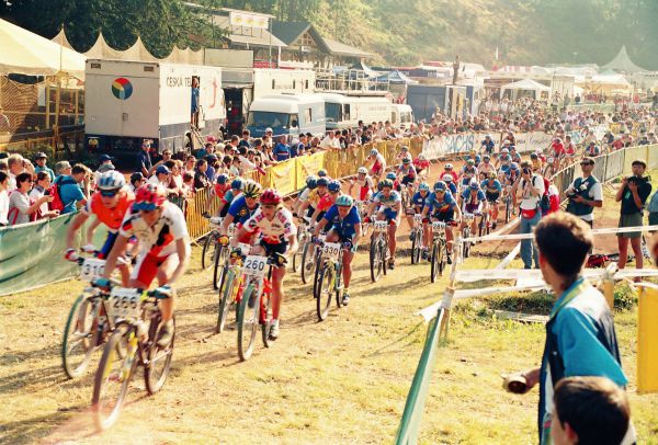 ME Špindl 1995 - start závodu žen