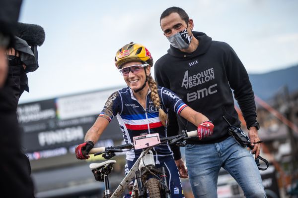 Pauline Ferrand-Prevot a Julien Absalon