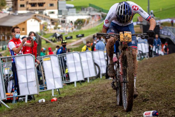 MS MTB 2020 Leogang - Tom Pidcock a jeho sebeočista