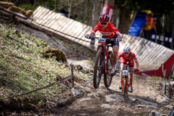 Albstadt '21 - juniors - Monique Halter sice vedla celý závod...