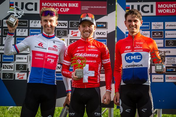Leogang '21 XCC - trojice nejrychlejších mužů