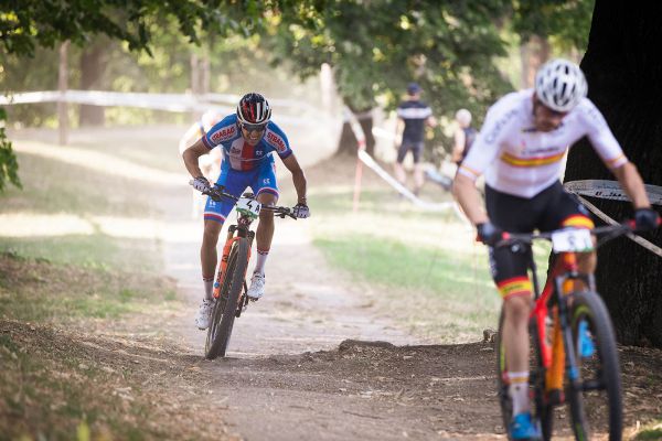 ME XCO 2021 - štafety - typický bojovnický výraz Ondřeje Cinka