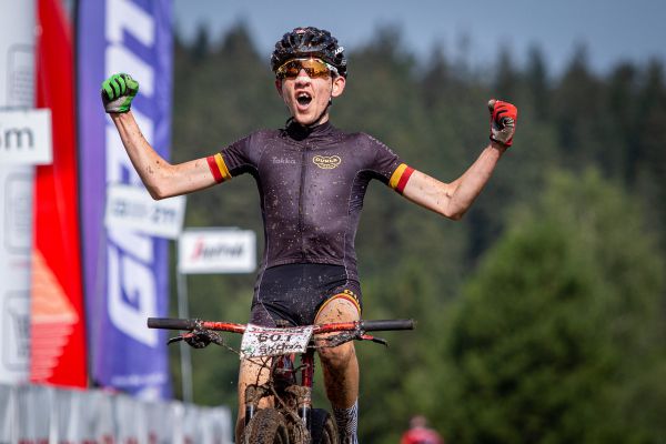 MČR XCO 2021 - čerstvý mistr republiky mezi kadety Ondřej Novotný