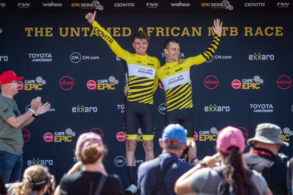 Cape Epic 2023 - 5. etapa - Georg Egger a Lukas Baum