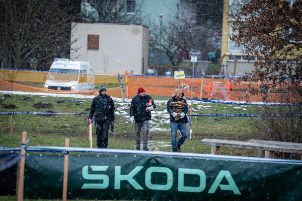 Mistrovství ČR v cyklokrosu - Jičín 2024 - trénink